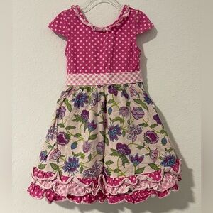 Matilda Jane: Girls Polka Dot and Floral Dress